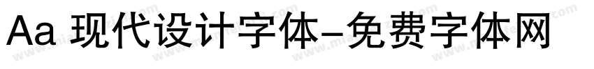 Aa 现代设计字体字体转换